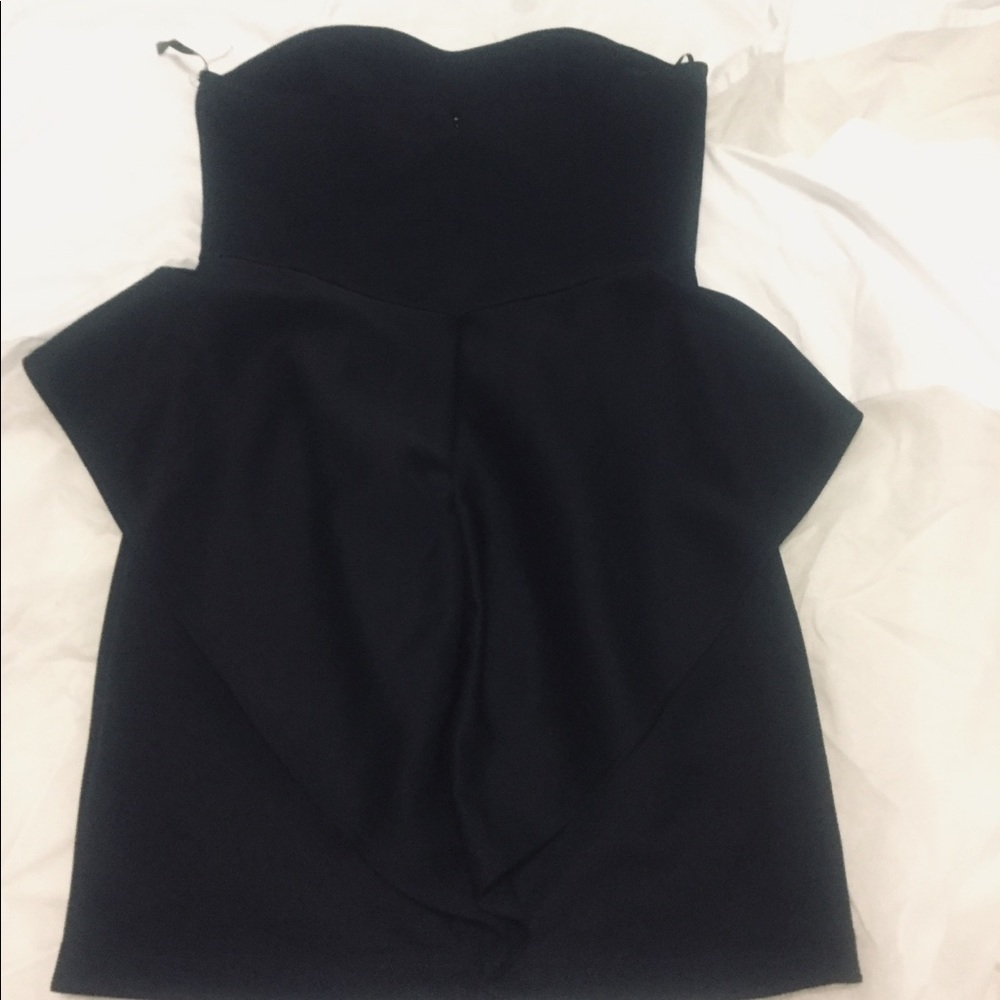 Peplum strapless dress - Picture 3 of 4